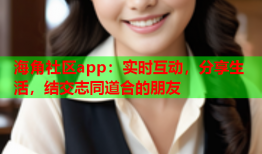 海角社区app：实时互动，分享生活，结交志同道合的朋友