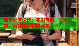 海角社区论坛：实时互动，安全分享，共建美好邻里关系
