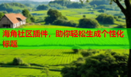 海角社区插件，助你轻松生成个性化标题