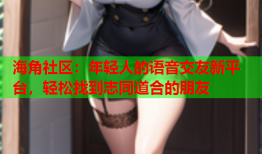 海角社区：年轻人的语音交友新平台，轻松找到志同道合的朋友