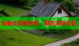 海角社区新世界，探索无限可能